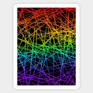 Rainbow lines Sticker